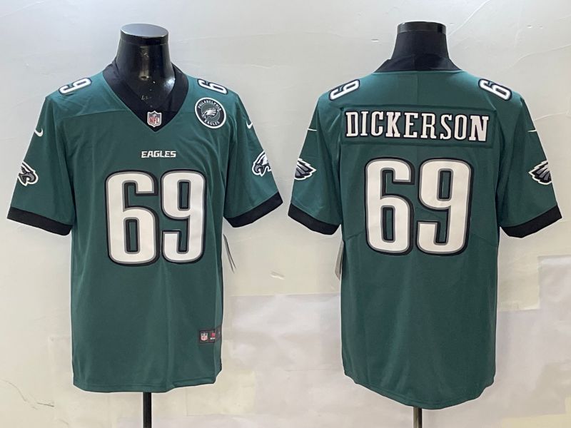 Men Philadelphia Eagles 69 Dickerson Green Second generation 2025 Nike Limited NFL Jersey style 4